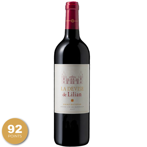 Chateau Lilian Ladouys, 'La Devise de Lilian,' Saint-Estephe, Bordeaux, France, 2018