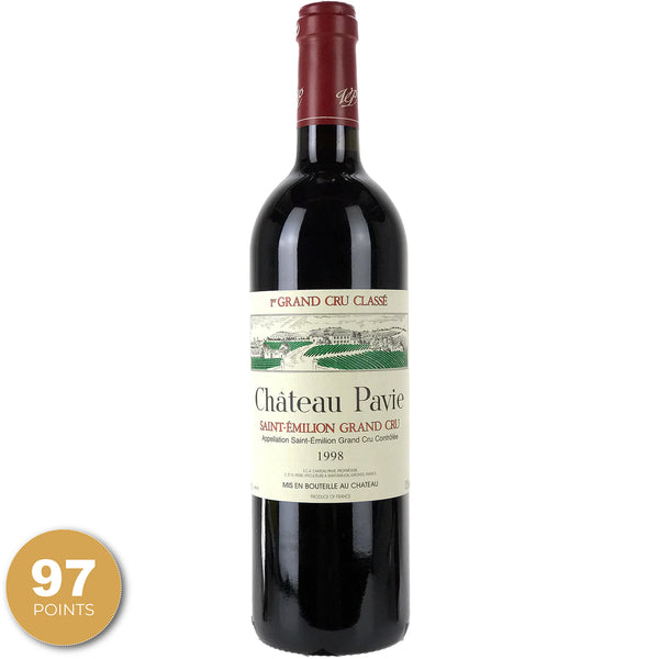 Château Pavie, Saint-Emilion Grand Cru, Bordeaux, France, 1998