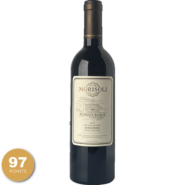 Morisoli Vineyard, "Plinio's Block" Zinfandel, Rutherford, California, 2023