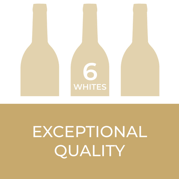 6-Bottle Wine Exceptional Quality All Whites | "One-Click" Assortment Boxes