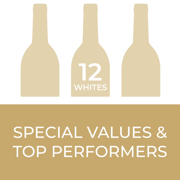 12-Bottle Special Values & Performers All Whites | "One-Click" Assortment Boxes