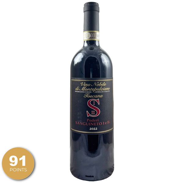 Poderi Sanguineto I e II “Nobile di Montepulciano," Montepulciano, Italy, 2022