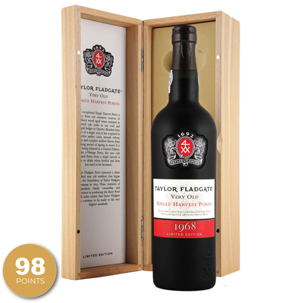 Taylor Fladgate, Very Old Single Harvest Aged Tawny Port, Oporto, Portugal, 1968 (Gift Box Option)