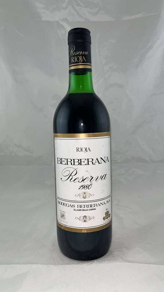 Bodegas Berberana, Reserva, Rioja DOCa, Spain, 1980