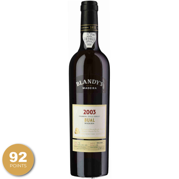Blandy's, Colheita Bual, Madeira, Portugal, 2003 through merchant of wine.