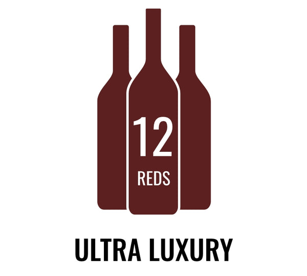 12-Bottle Ultra Luxury All Red "One-Click" Assortment Boxes