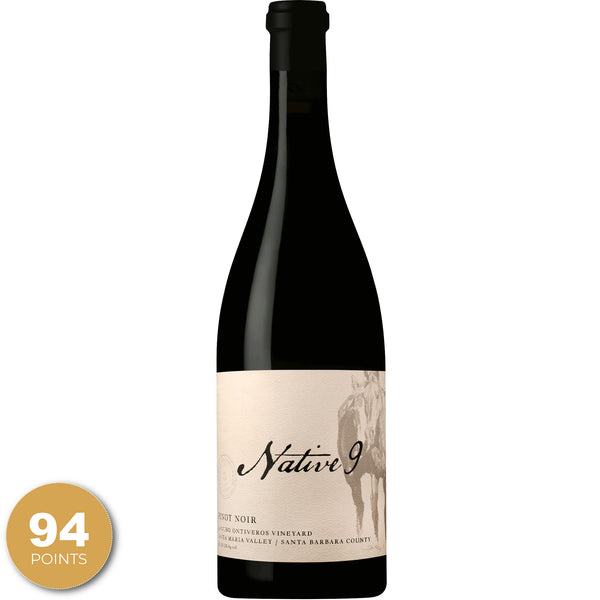 Native9 Ranchos Ontiveros Vineyard, Pinot Noir, Santa Maria Valley, Central Coast, California, 2016 through Merchant of Wine.