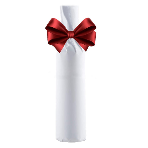 Gift Wrap with Red Bow (Per 1 Bottle)