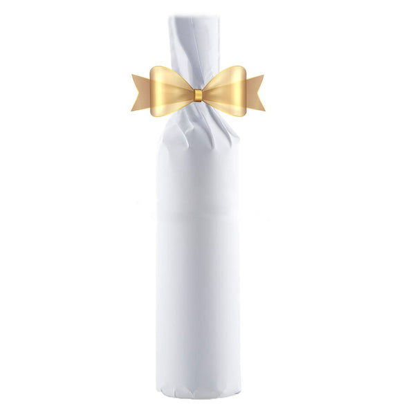 Gift Wrap with Gold Bow (Per 1 Bottle)