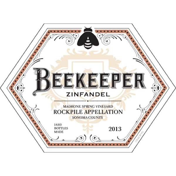 Beekeeper Cellars, Zinfandel, Madrone Spring Vineyard, Rockpile, Sonoma County, California, 2013 - Merchant of Wine