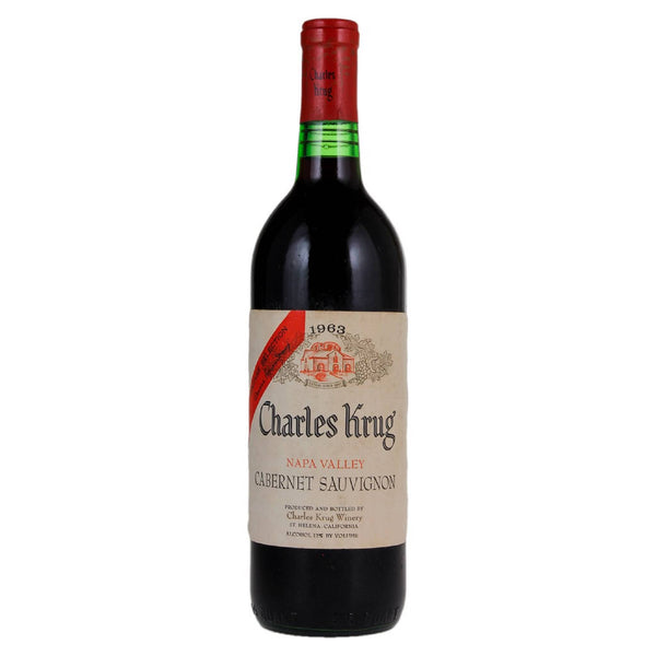 Charles Krug, Mondavi Family Vintage Selection, Cabernet Sauvignon, Napa Valley, California, 1963