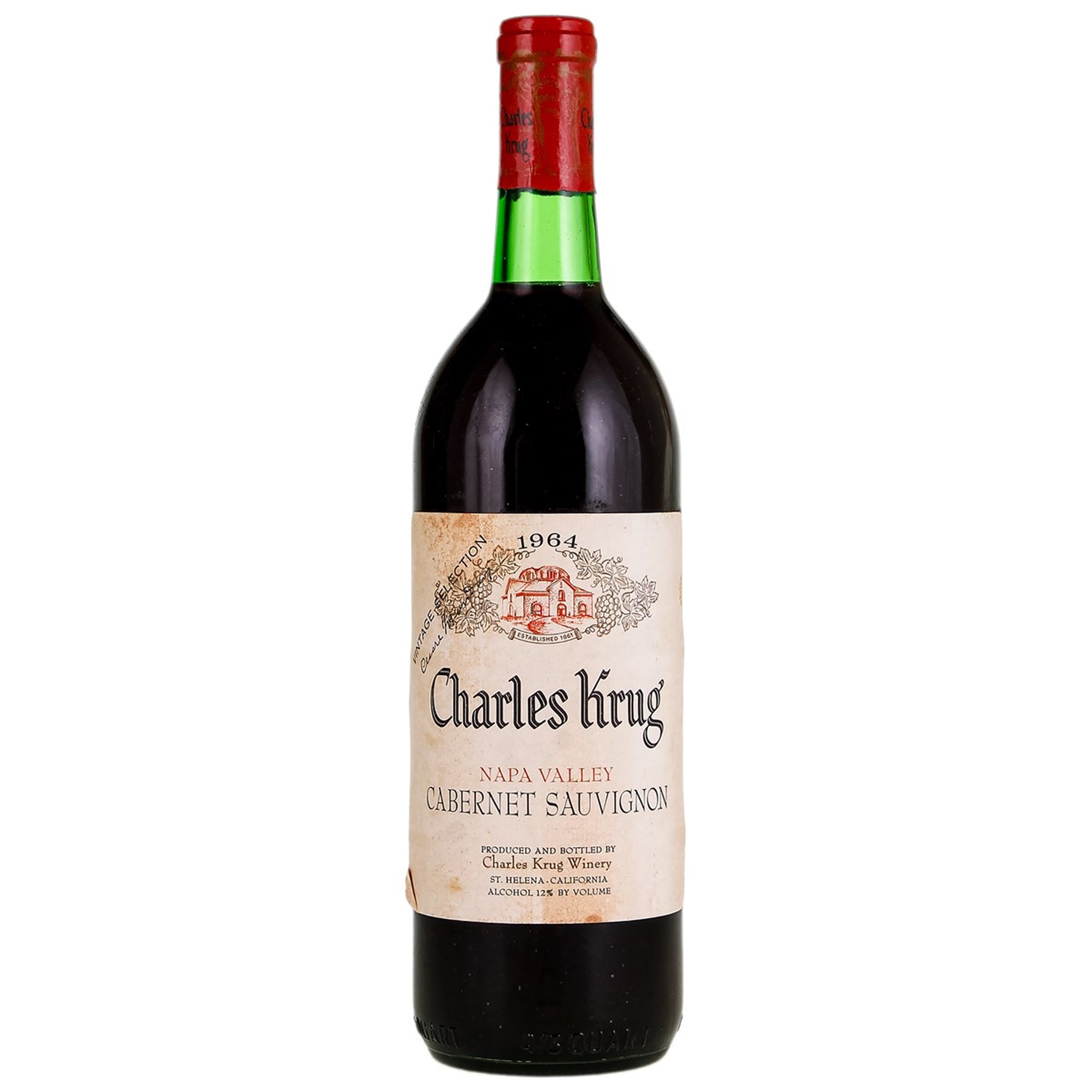 Charles Krug Vintage Selection, Cabernet, 1964 | Merchant of Wine