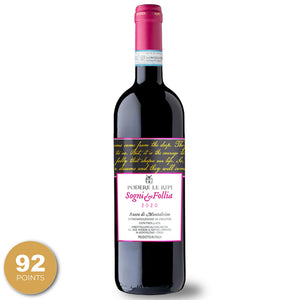 Podere Le Ripi, 'Sogni e Follia', Rosso di Montalcino, Tuscany, Italy, 2020