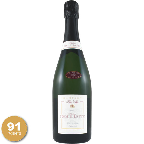 Stéphane Coquillette, 'Les Clés' Äy Blanc de Noirs Grand Cru Brut, Champagne, France, NV