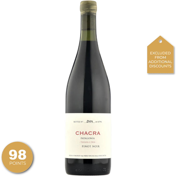 Bodega Chacra, “Treinta y Dos 32” Pinot Noir, Patagonia, Argentina, 2020 through Merchant of Wine