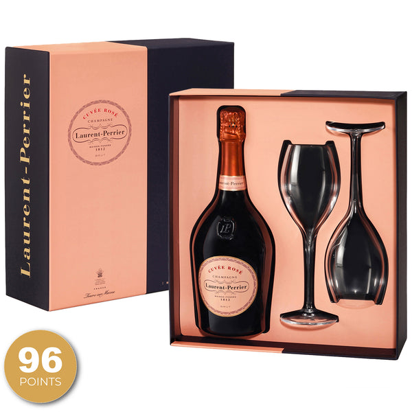 Laurent-Perrier, Cuvée Rosé, Champagne, France, NV (Gift Box Set) through Merchant of Wine.