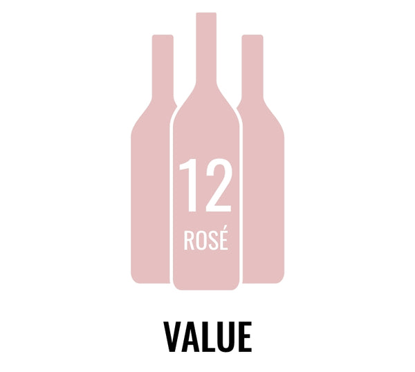 Cajas surtidas "One-Click" de rosado de gran valor de 12 botellas
