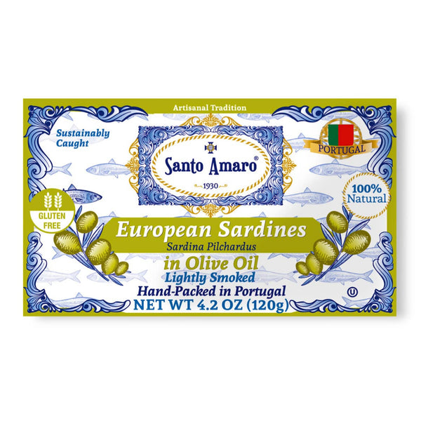 Santo Amaro, European Wild Sardines in Virgin Olive Oil through Merchant of Wine