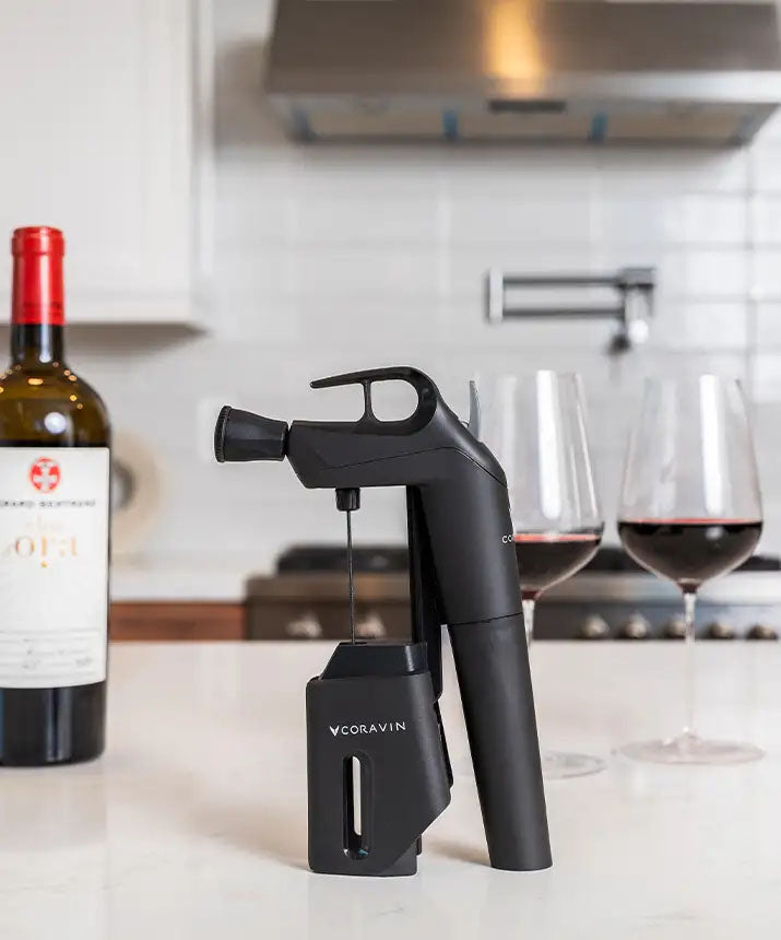 Pour wine without pulling the cork with Coravin Timeless.